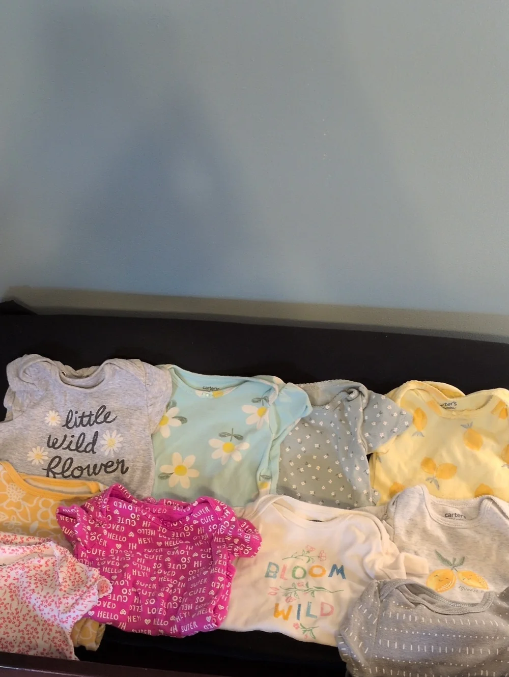 10 Baby Girls Mixed Onsies 12 Month
